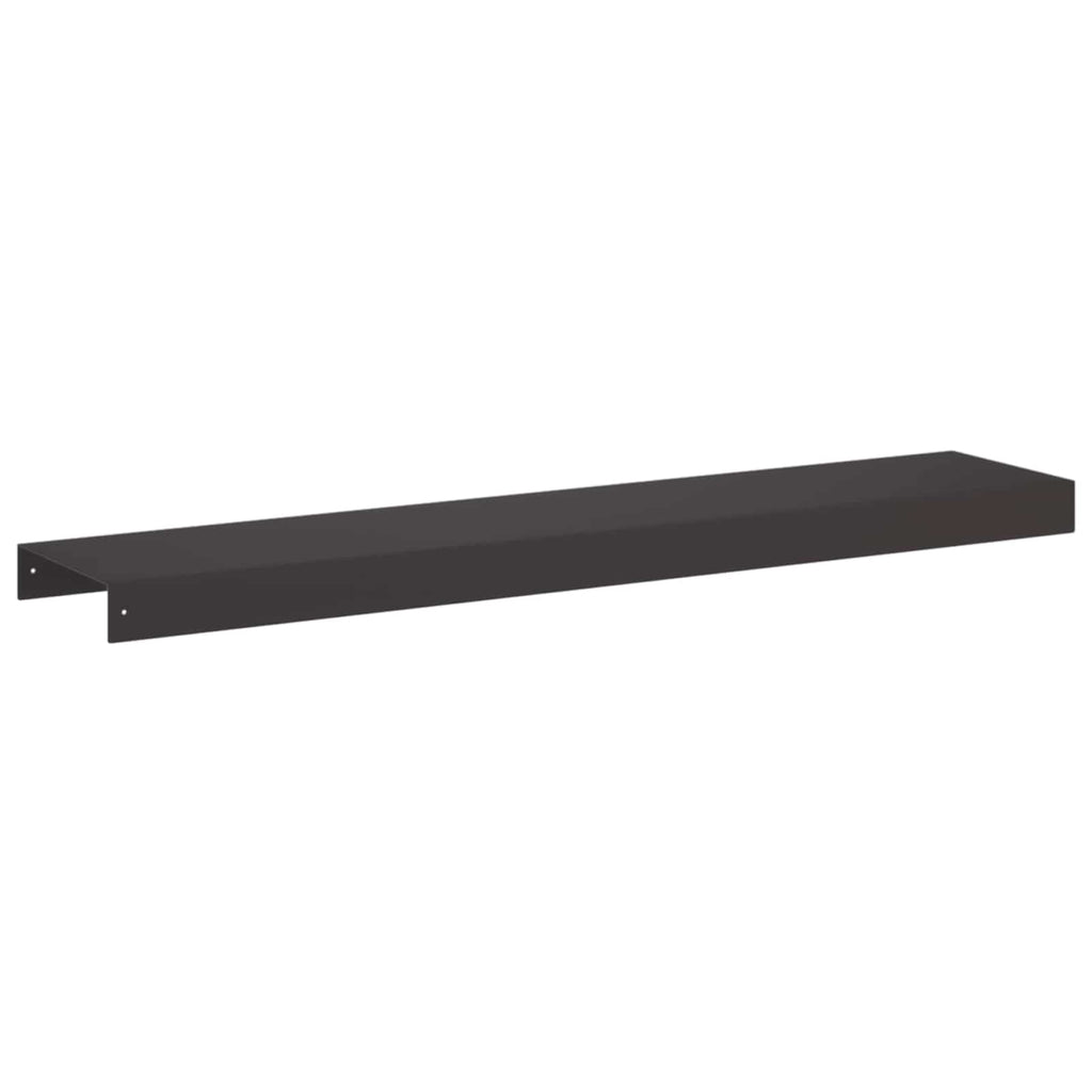 vidaXL Profil nakładkowy ogrodowy 10 szt. 100 x 20 x 5 cm Stal Czarny