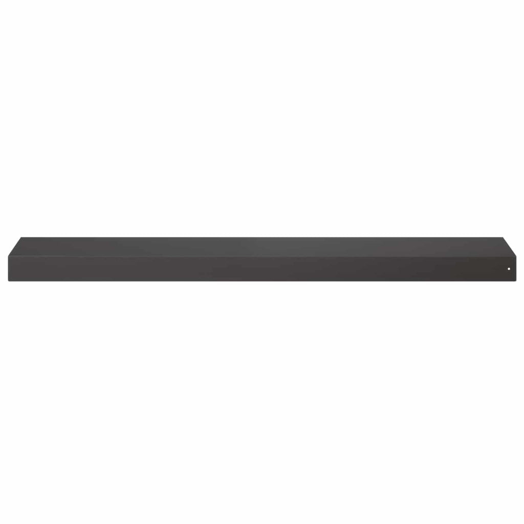 vidaXL Profil nakładkowy ogrodowy 10 szt. 100 x 20 x 5 cm Stal Czarny
