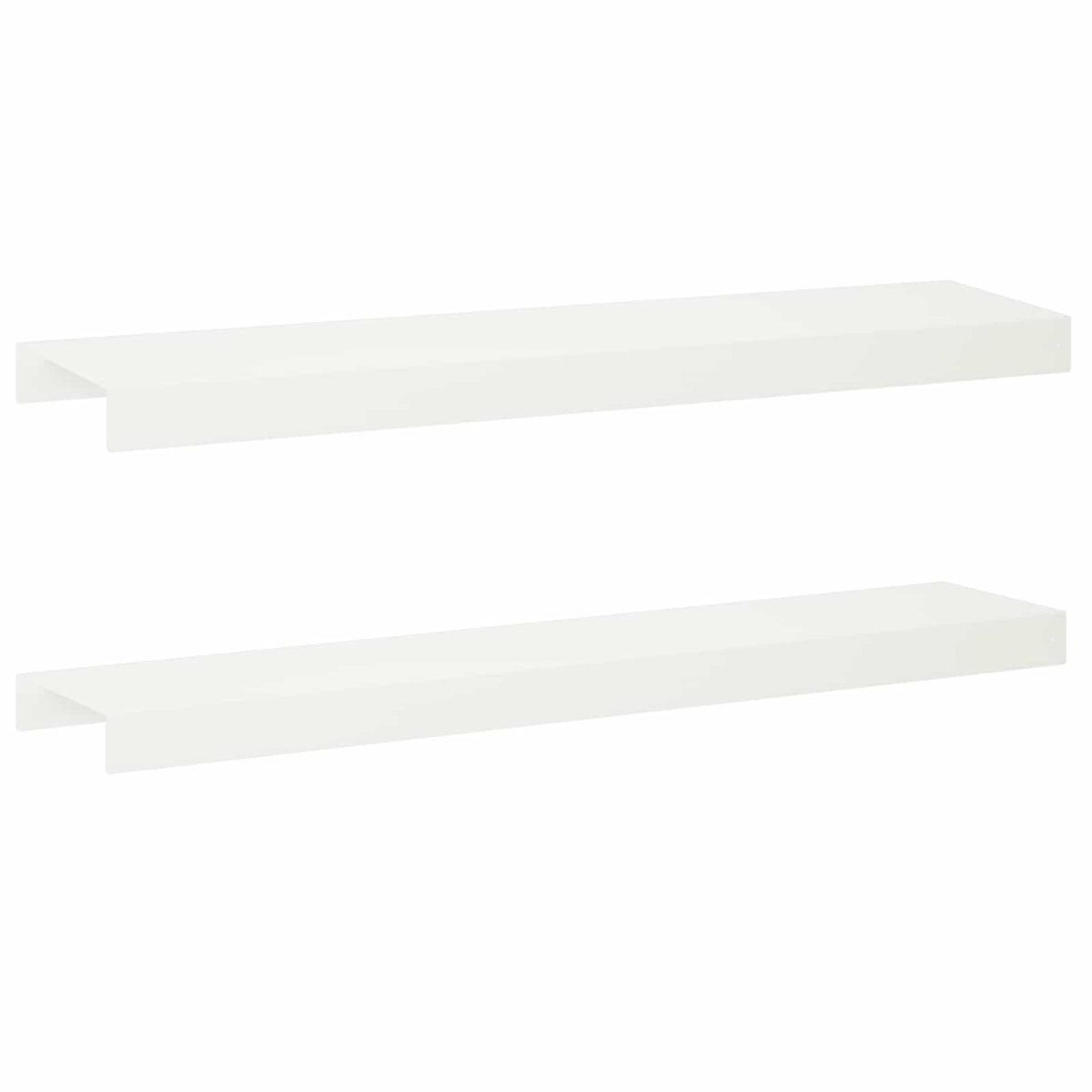 vidaXL Profil nakładkowy ogrodowy 2 szt. 100 x 20 x 5 cm Stal Biały