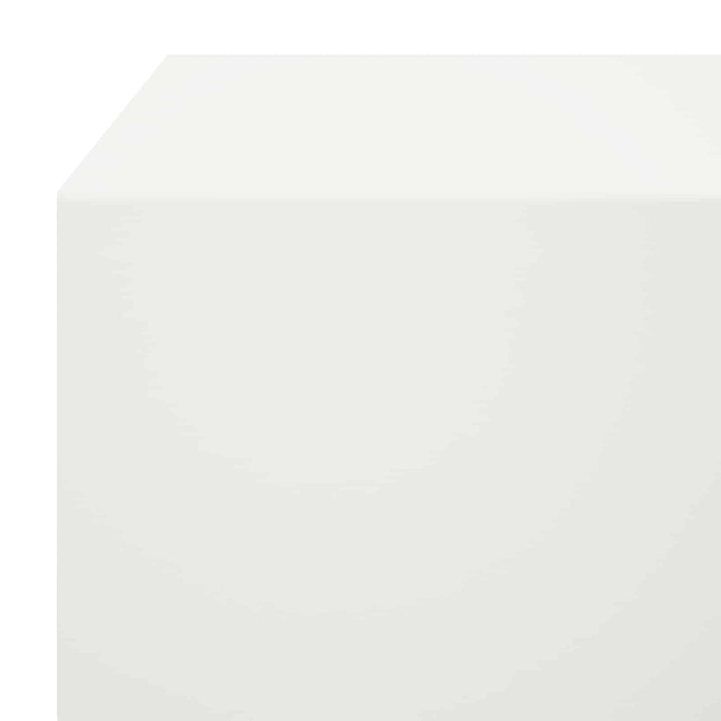 vidaXL Profil nakładkowy ogrodowy 10 szt. 100 x 20 x 5 cm Stal Biały