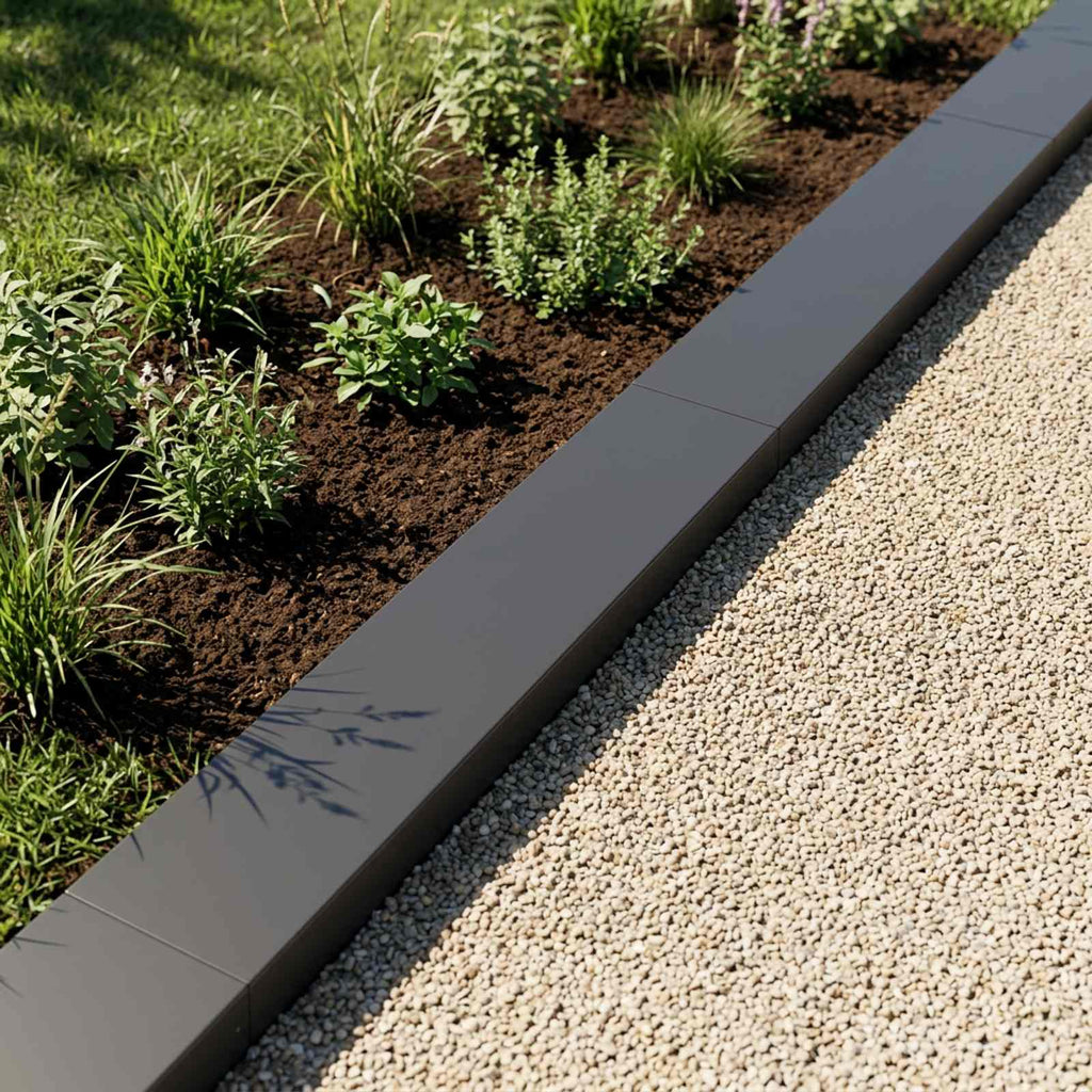 vidaXL Profil nakładkowy ogrodowy 10 szt. 100 x 20 x 5 cm Stal