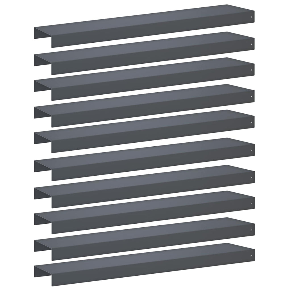 vidaXL Profil nakładkowy ogrodowy 10 szt. 100 x 20 x 5 cm Stal