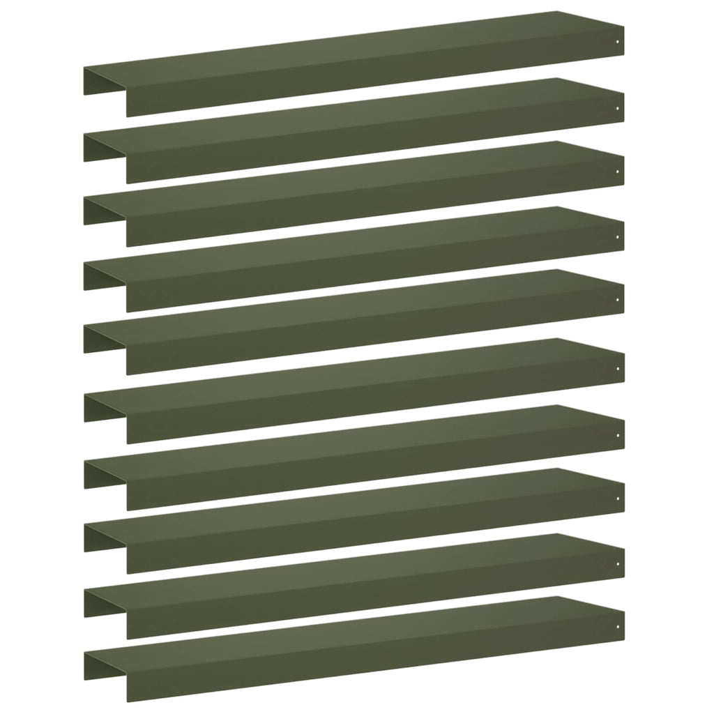 vidaXL Profil nakładkowy ogrodowy 10 szt. 100 x 20 x 5 cm Stal
