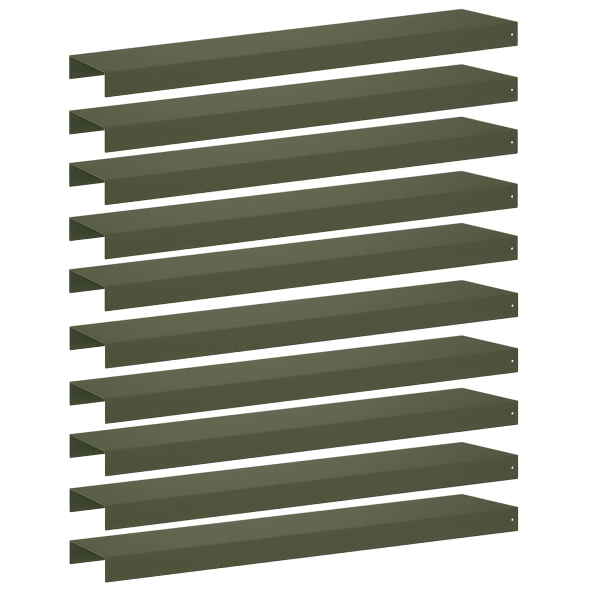 vidaXL Profil nakładkowy ogrodowy 10 szt. 100 x 20 x 5 cm Stal