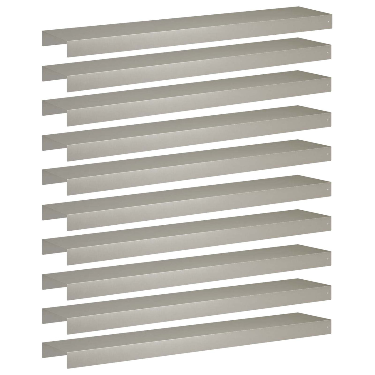 vidaXL Profil nakładkowy ogrodowy 10 szt. 100 x 20 x 5 cm