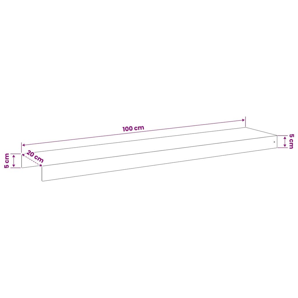vidaXL Profil nakładkowy ogrodowy 10 szt. 100 x 20 x 5 cm