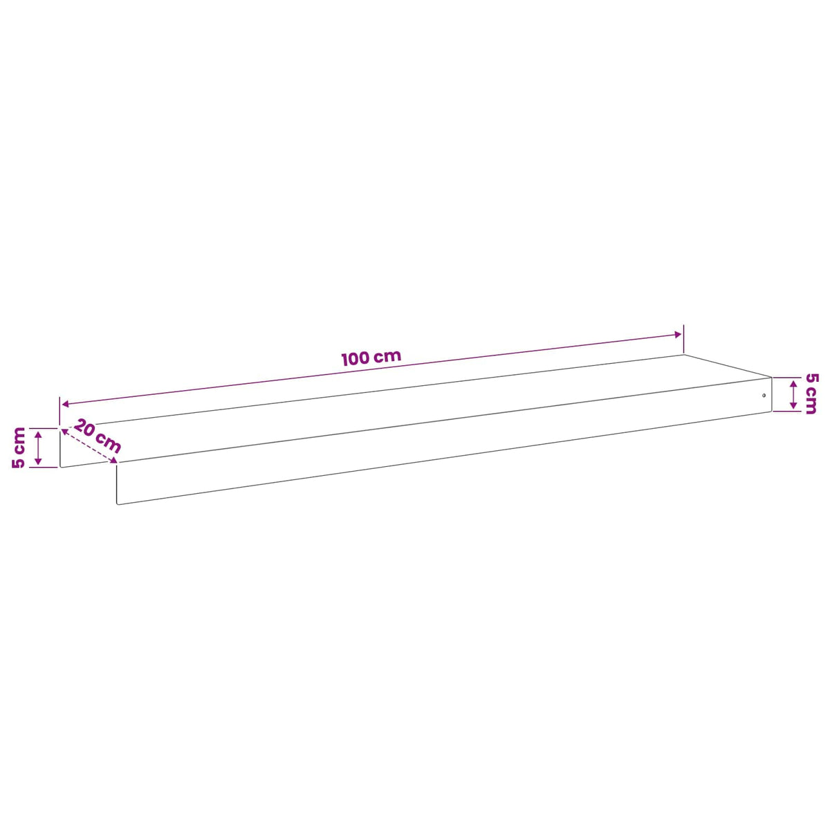 vidaXL Profil nakładkowy ogrodowy 10 szt. 100 x 20 x 5 cm