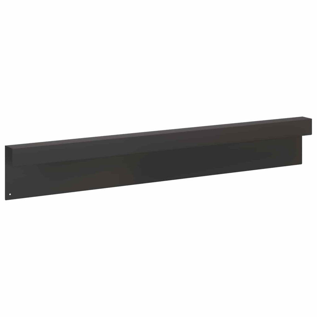 vidaXL Profil nakładkowy ogrodowy 10 szt. 100 x 5 x 15 cm Stal Czarny