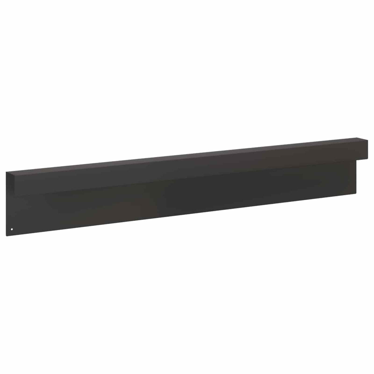 vidaXL Profil nakładkowy ogrodowy 10 szt. 100 x 5 x 15 cm Stal Czarny