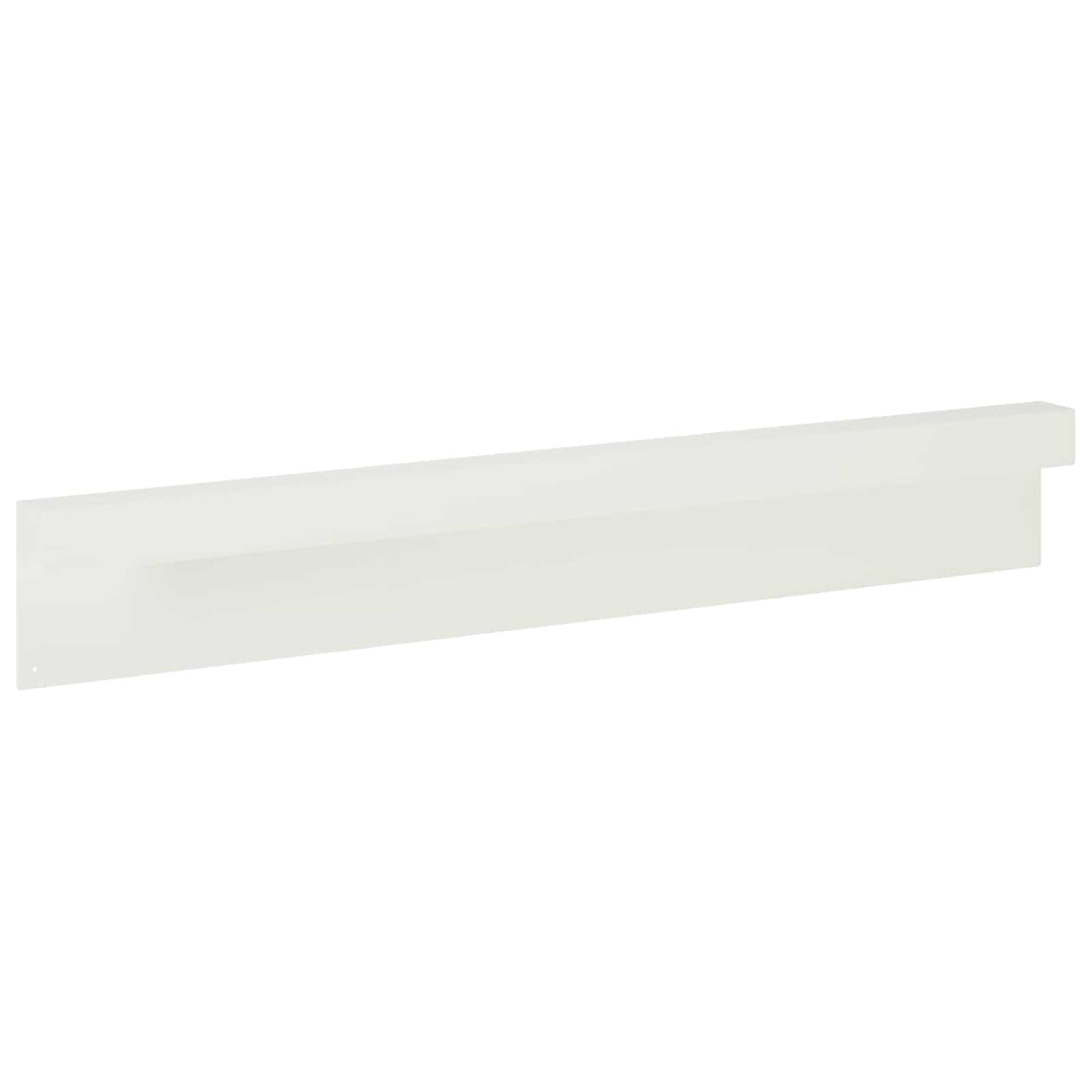 vidaXL Profil nakładkowy ogrodowy 2 szt. 100 x 5 x 15 cm Stal Biały