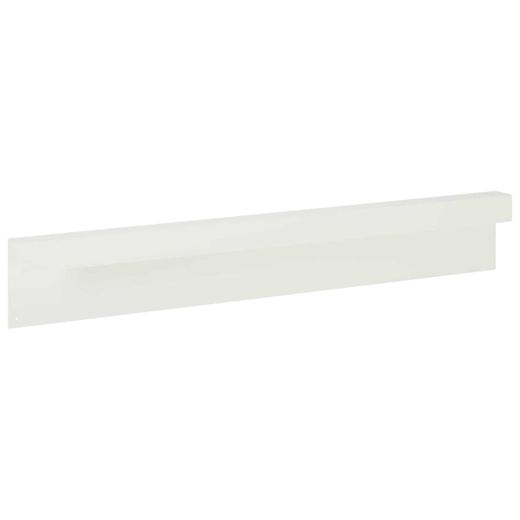 vidaXL Profil nakładkowy ogrodowy 10 szt. 100 x 5 x 15 cm Stal Biały
