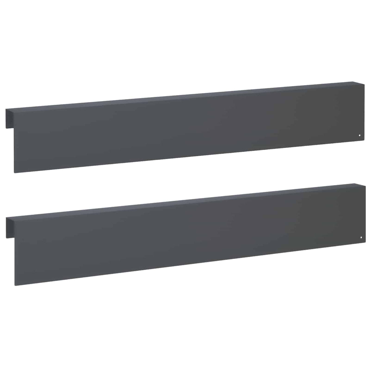 vidaXL Profil nakładkowy ogrodowy 2 szt. 100 x 5 x 15 cm Stal
