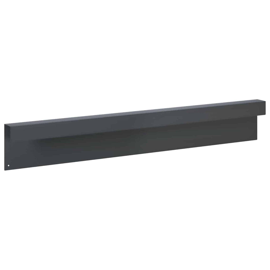 vidaXL Profil nakładkowy ogrodowy 2 szt. 100 x 5 x 15 cm Stal