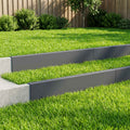 vidaXL Profil nakładkowy ogrodowy 10 szt. 100 x 5 x 15 cm Stal