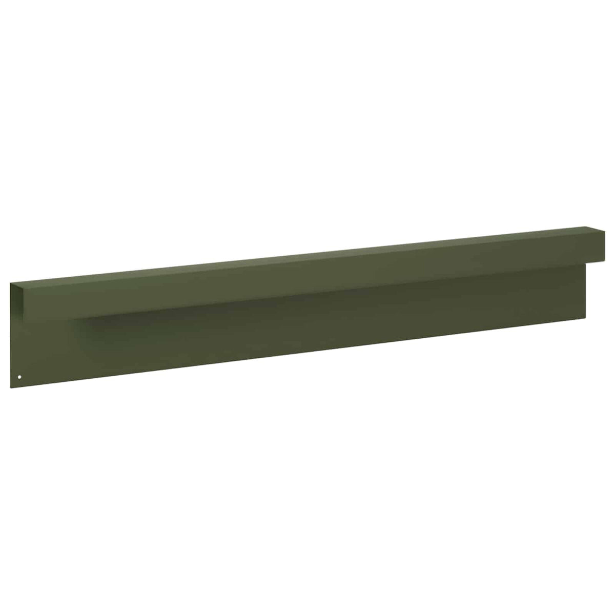 vidaXL Profil nakładkowy ogrodowy 2 szt. 100 x 5 x 15 cm Stal