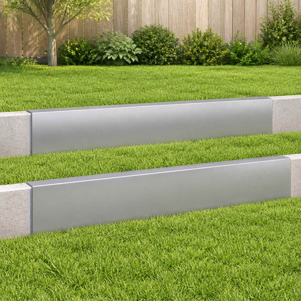 vidaXL Profil nakładkowy ogrodowy 2 szt. 100 x 5 x 15 cm