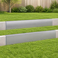 vidaXL Profil nakładkowy ogrodowy 2 szt. 100 x 5 x 15 cm