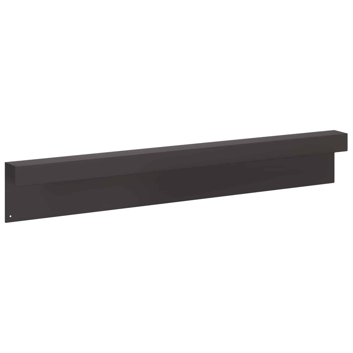 vidaXL Profil nakładkowy ogrodowy 10 szt. 100 x 6 x 15 cm Stal Czarny