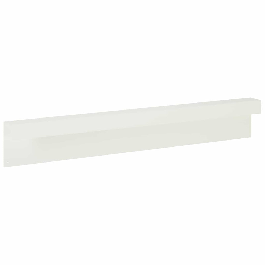 vidaXL Profil nakładkowy ogrodowy 2 szt. 100 x 6 x 15 cm Stal Biały