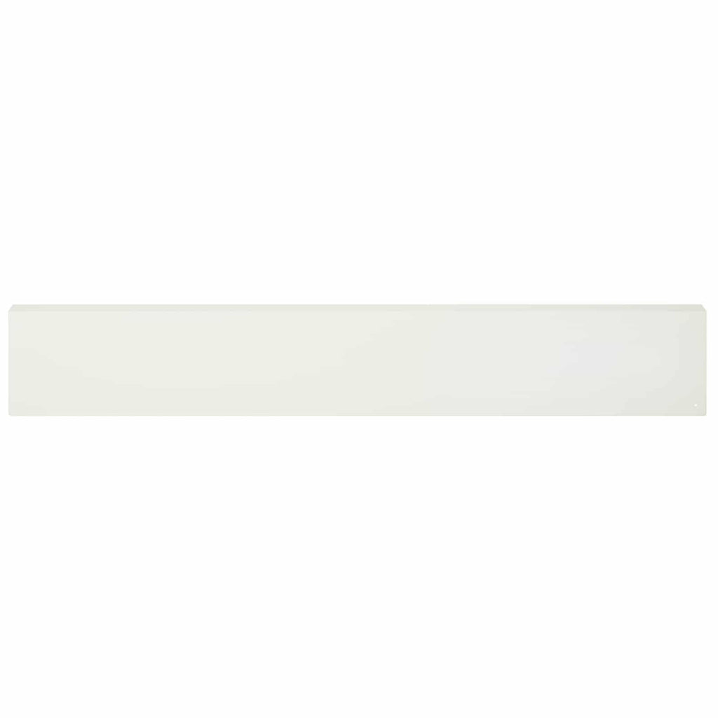 vidaXL Profil nakładkowy ogrodowy 2 szt. 100 x 6 x 15 cm Stal Biały