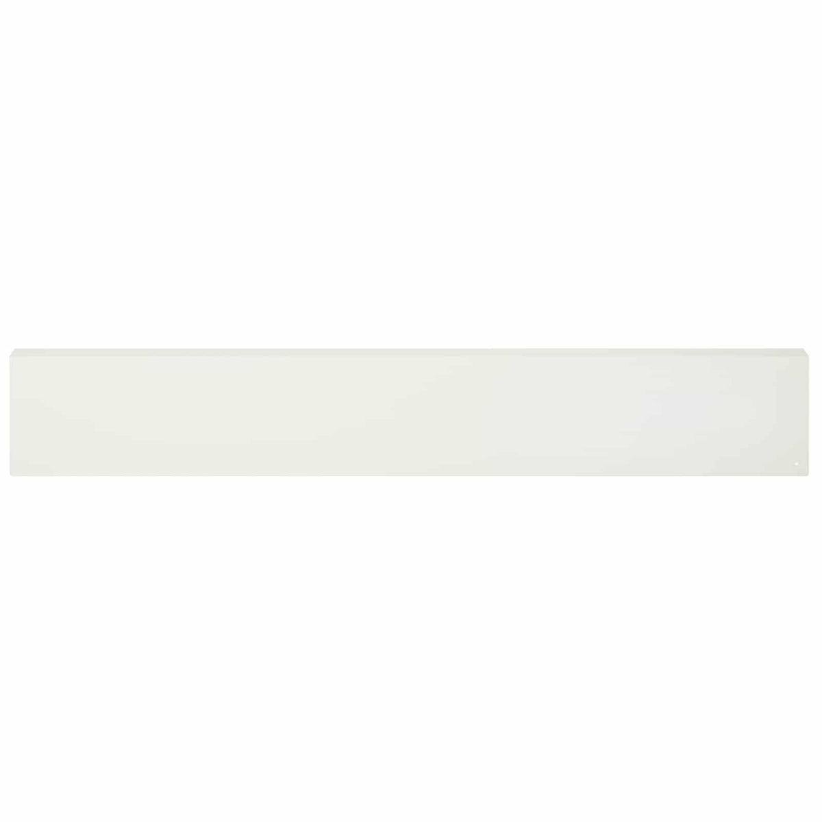 vidaXL Profil nakładkowy ogrodowy 2 szt. 100 x 6 x 15 cm Stal Biały
