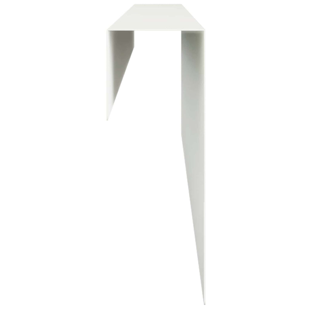 vidaXL Profil nakładkowy ogrodowy 2 szt. 100 x 6 x 15 cm Stal Biały