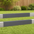 vidaXL Profil nakładkowy ogrodowy 2 szt. 100 x 6 x 15 cm Stal