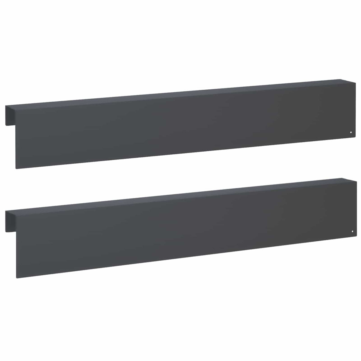 vidaXL Profil nakładkowy ogrodowy 2 szt. 100 x 6 x 15 cm Stal