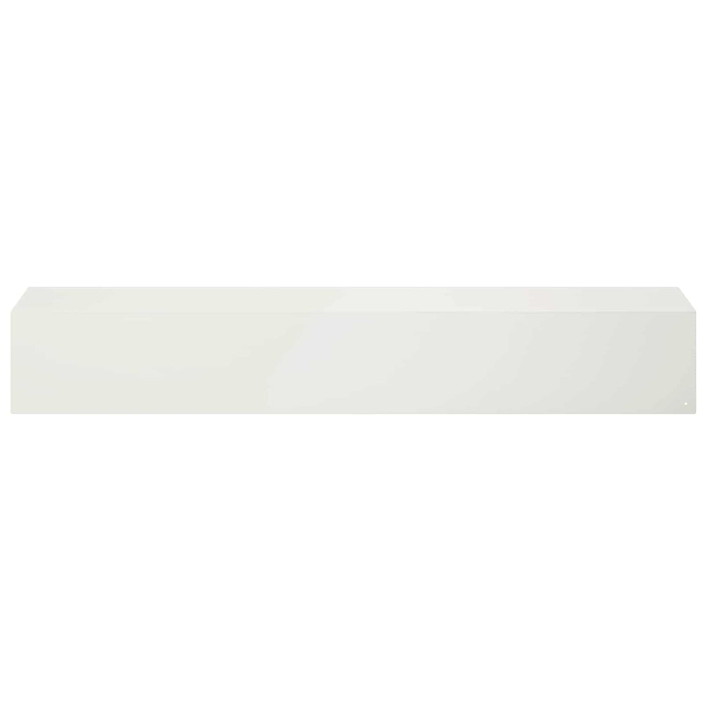 vidaXL Profil nakładkowy ogrodowy 2 szt. 100 x 15 x 15 cm Stal Biały