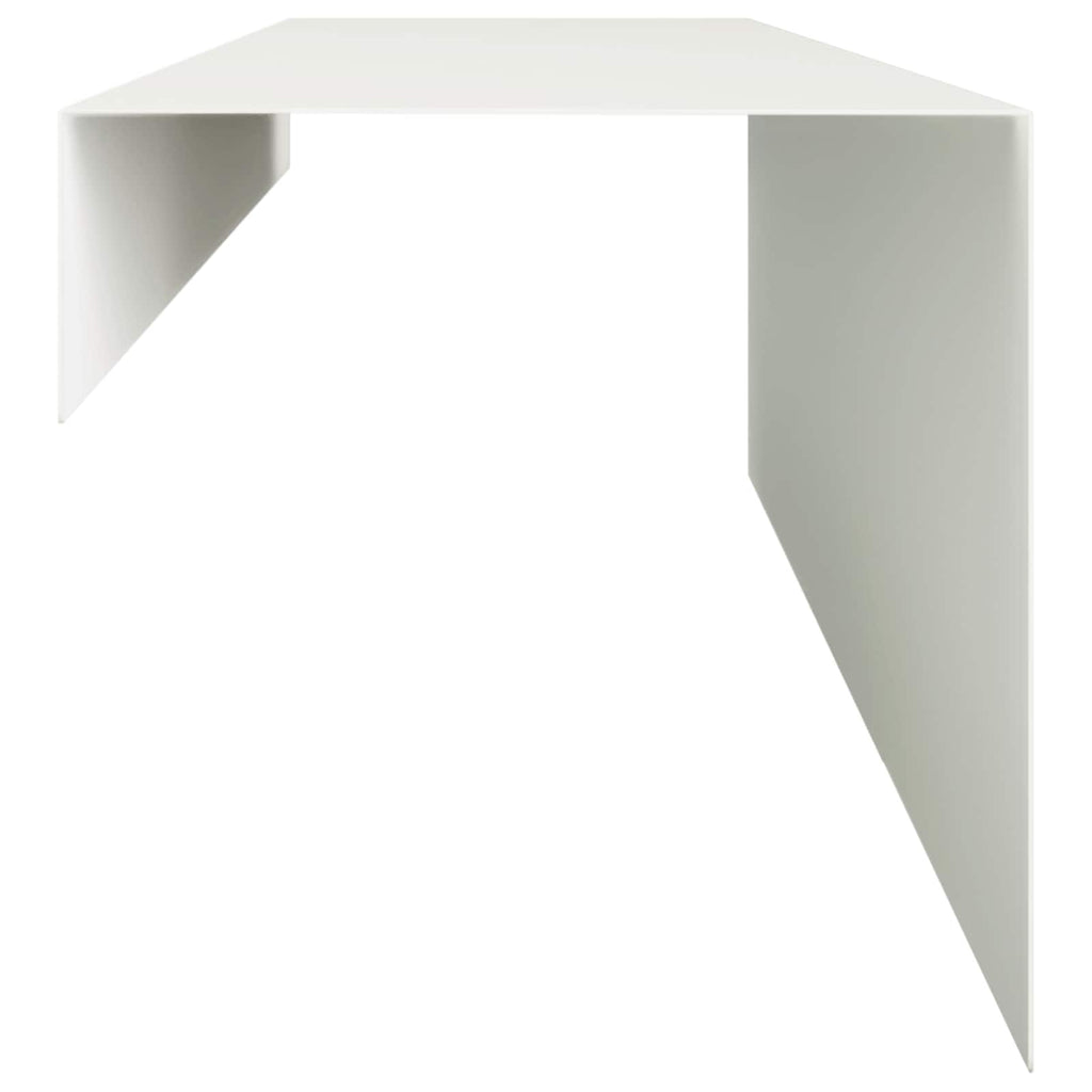 vidaXL Profil nakładkowy ogrodowy 10 szt. 100 x 15 x 15 cm Stal Biały