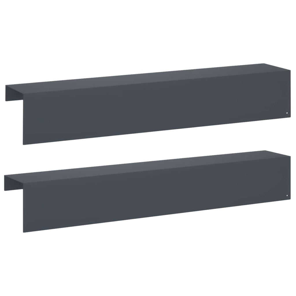 vidaXL Profil nakładkowy ogrodowy 2 szt. 100 x 15 x 15 cm Stal