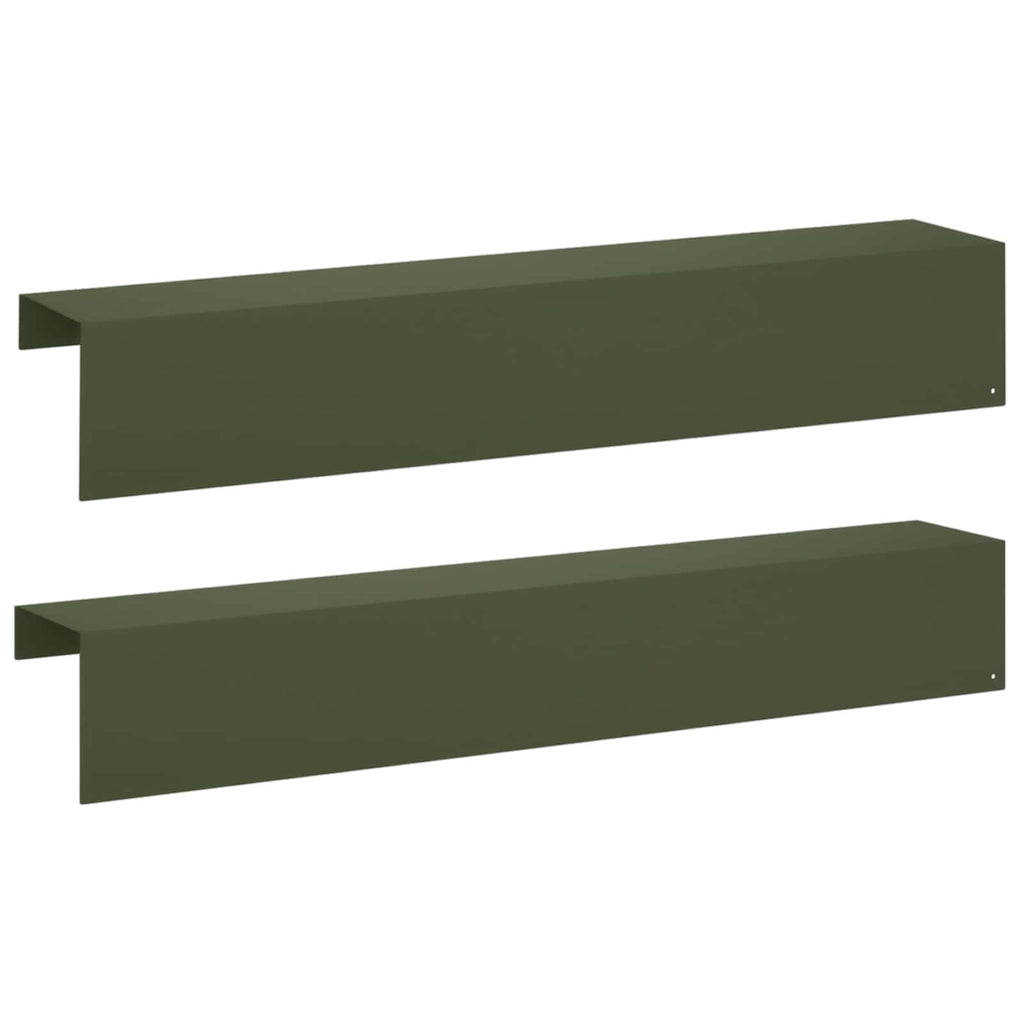 vidaXL Profil nakładkowy ogrodowy 2 szt. 100 x 15 x 15 cm Stal