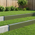 vidaXL Profil nakładkowy ogrodowy 10 szt. 100 x 15 x 15 cm Stal
