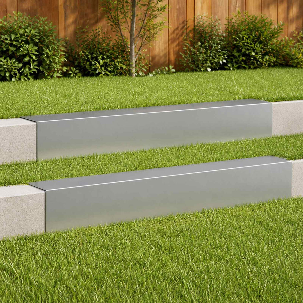 vidaXL Profil nakładkowy ogrodowy 2 szt. 100 x 15 x 15 cm
