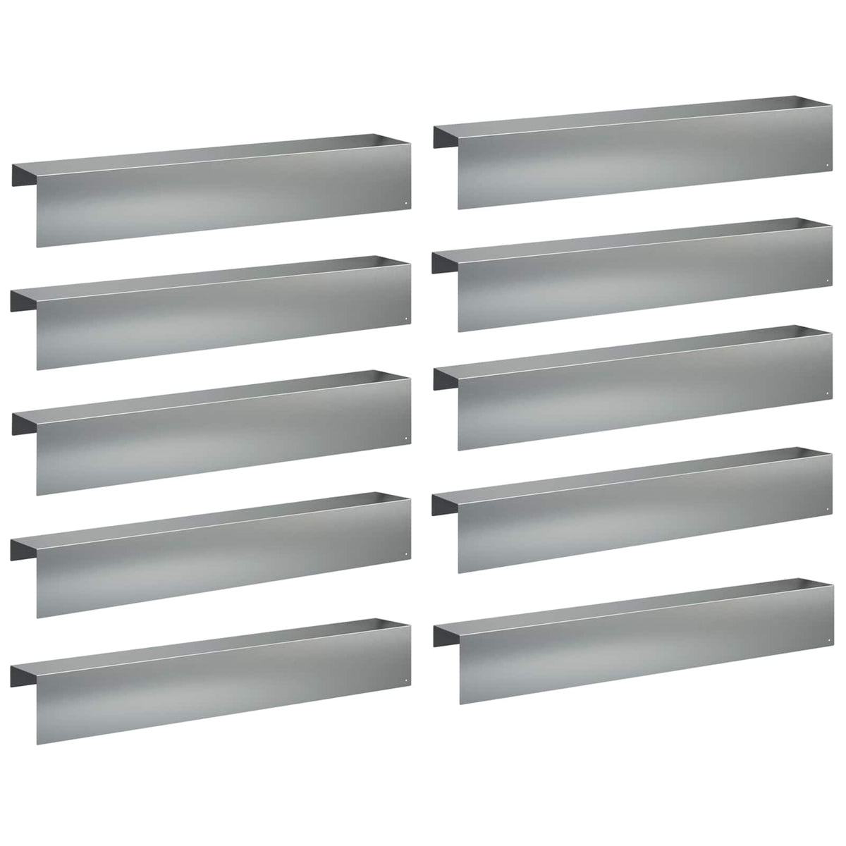 vidaXL Profil nakładkowy ogrodowy 10 szt. 100 x 15 x 15 cm