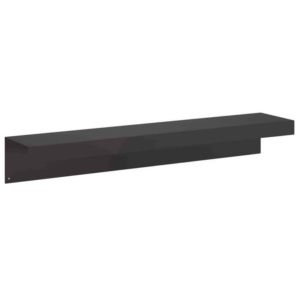 vidaXL Profil nakładkowy ogrodowy 2 szt. 100 x 20 x 15 cm Stal Czarny