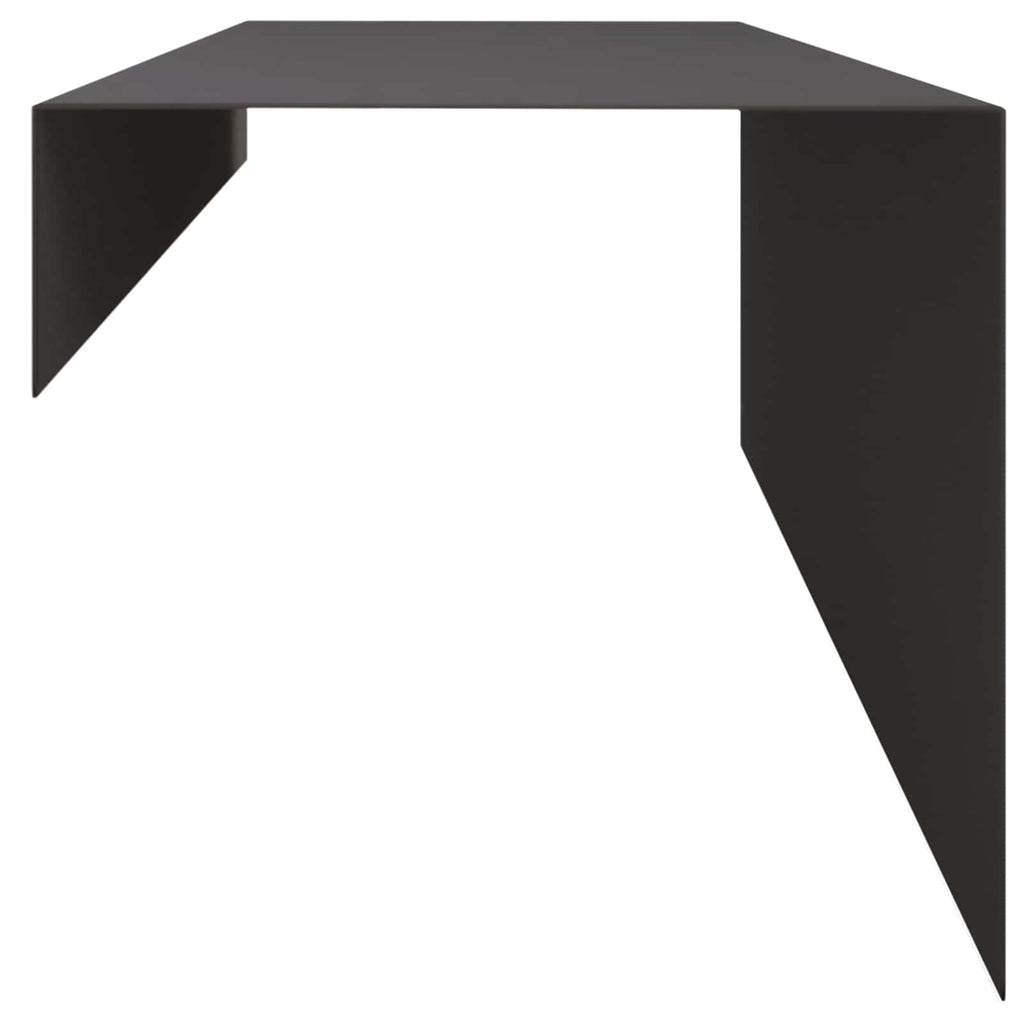 vidaXL Profil nakładkowy ogrodowy 10 szt. 100 x 20 x 15 cm Stal Czarny