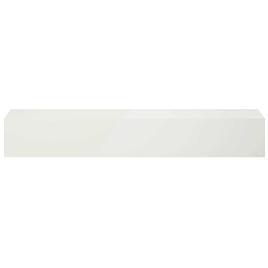 vidaXL Profil nakładkowy ogrodowy 2 szt. 100 x 20 x 15 cm Stal Biały
