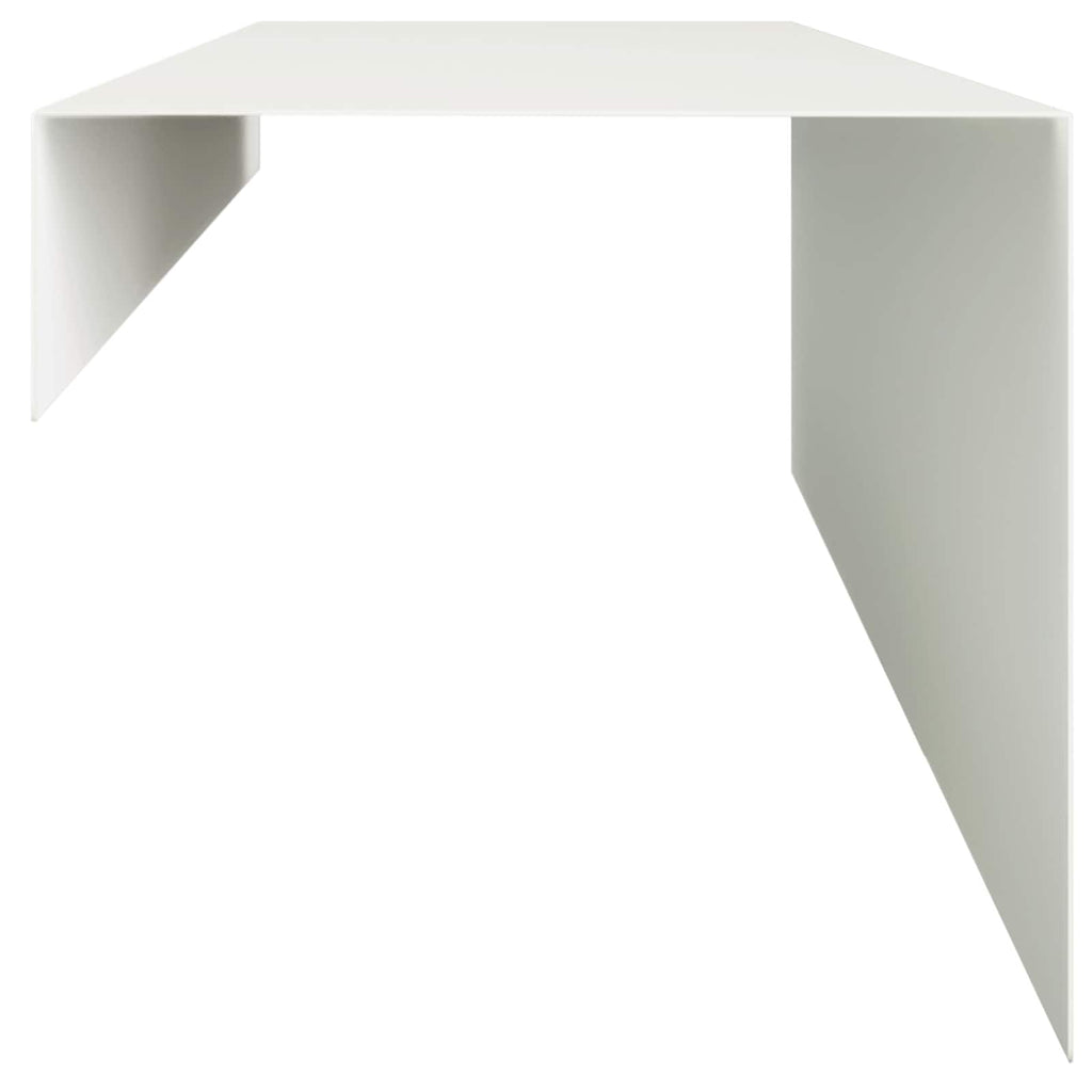 vidaXL Profil nakładkowy ogrodowy 2 szt. 100 x 20 x 15 cm Stal Biały