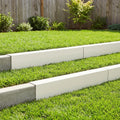vidaXL Profil nakładkowy ogrodowy 10 szt. 100 x 20 x 15 cm Stal Biały