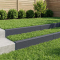 vidaXL Profil nakładkowy ogrodowy 10 szt. 100 x 20 x 15 cm Stal