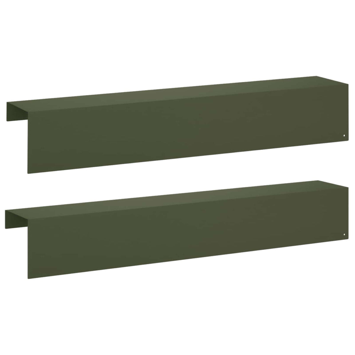 vidaXL Profil nakładkowy ogrodowy 2 szt. 100 x 20 x 15 cm Stal