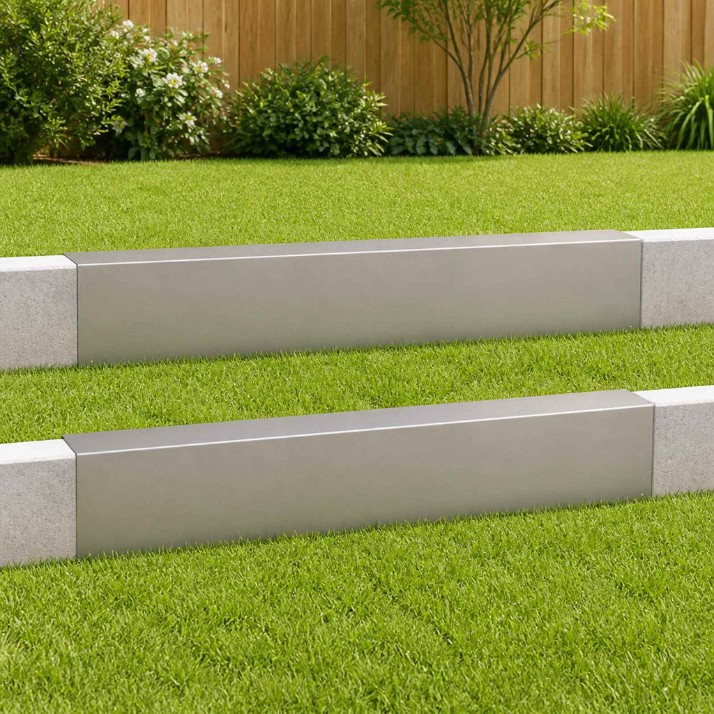 vidaXL Profil nakładkowy ogrodowy 2 szt. 100 x 20 x 15 cm