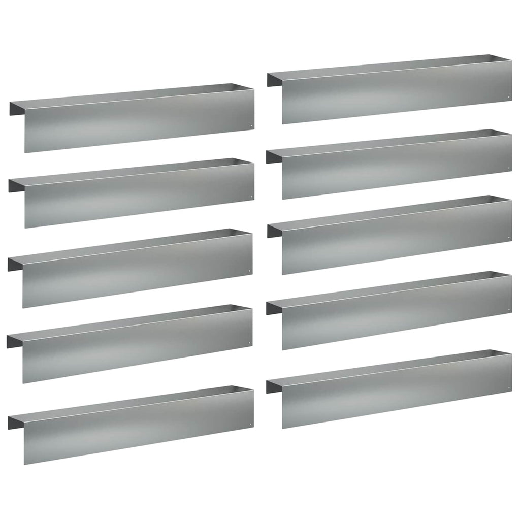 vidaXL Profil nakładkowy ogrodowy 10 szt. 100 x 20 x 15 cm