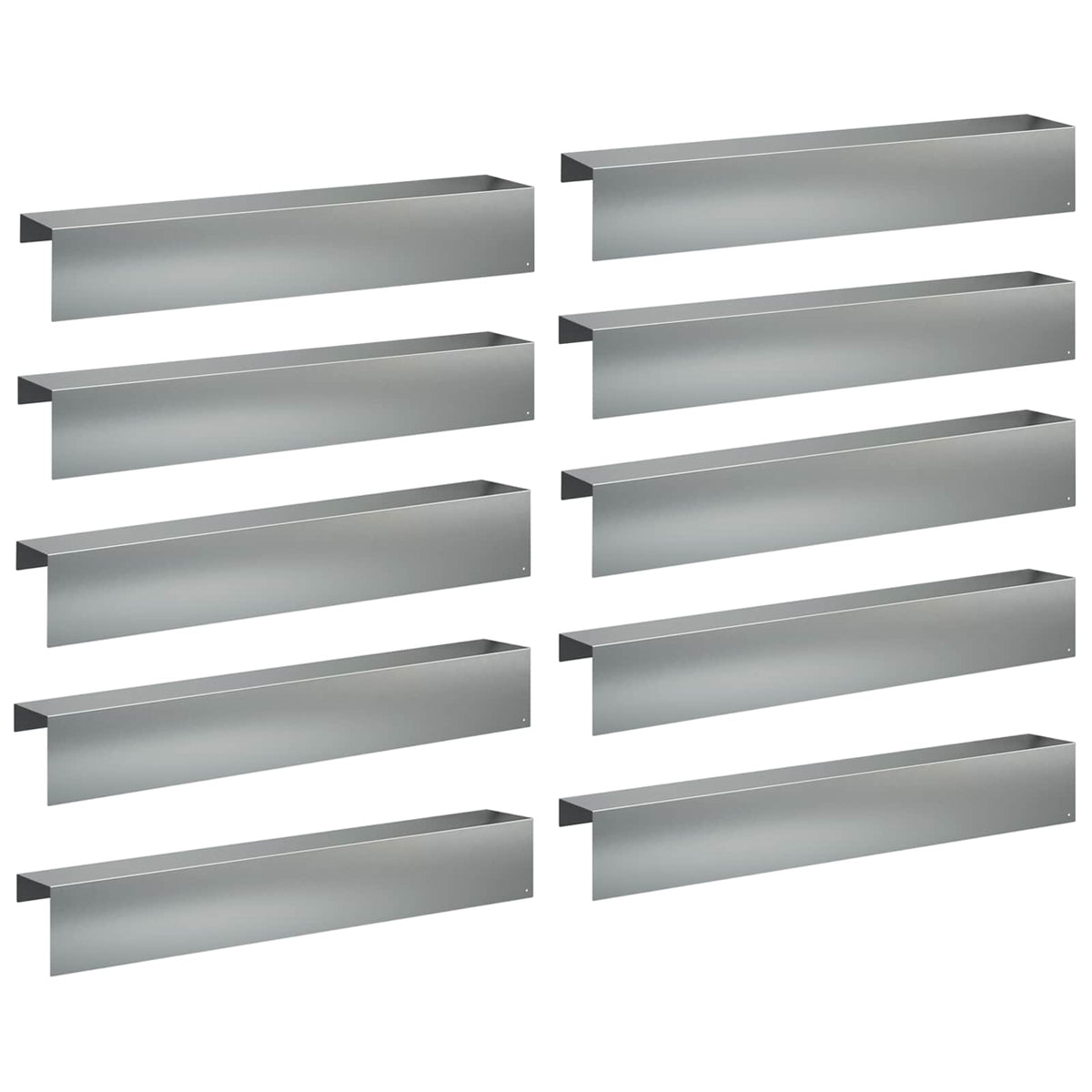 vidaXL Profil nakładkowy ogrodowy 10 szt. 100 x 20 x 15 cm