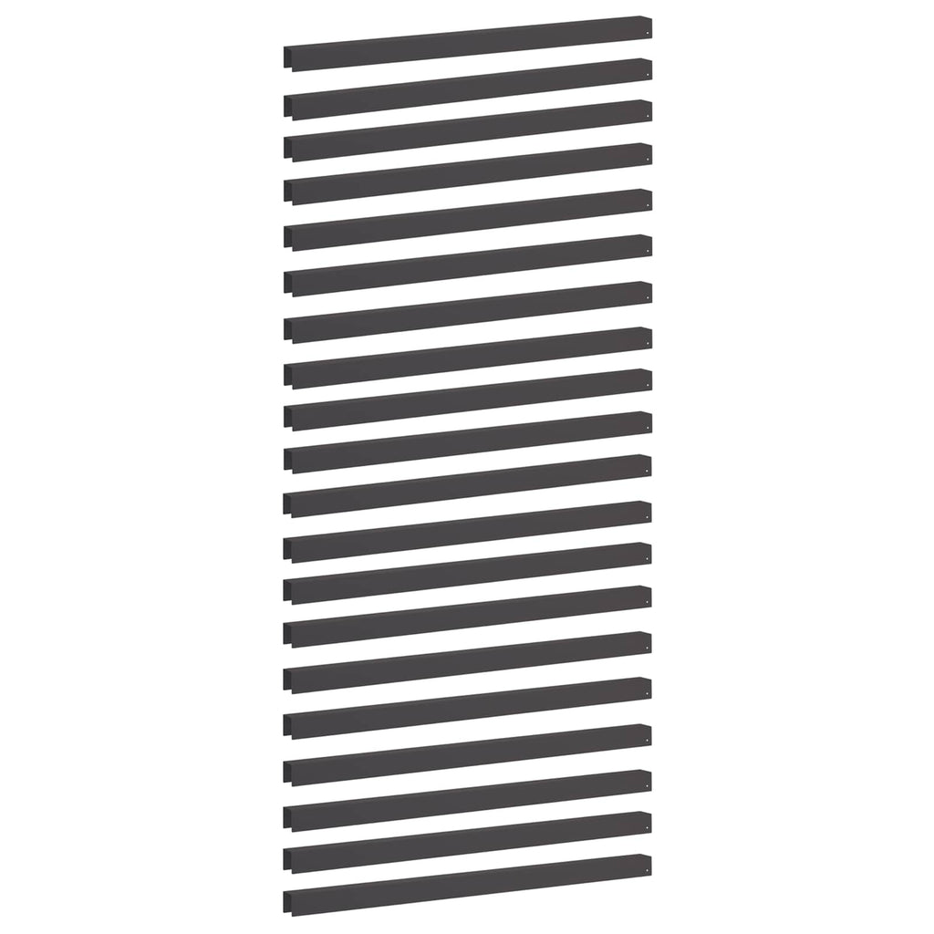 vidaXL Profil nakładkowy ogrodowy 20 szt. 100 x 5 x 5 cm Stal Czarny