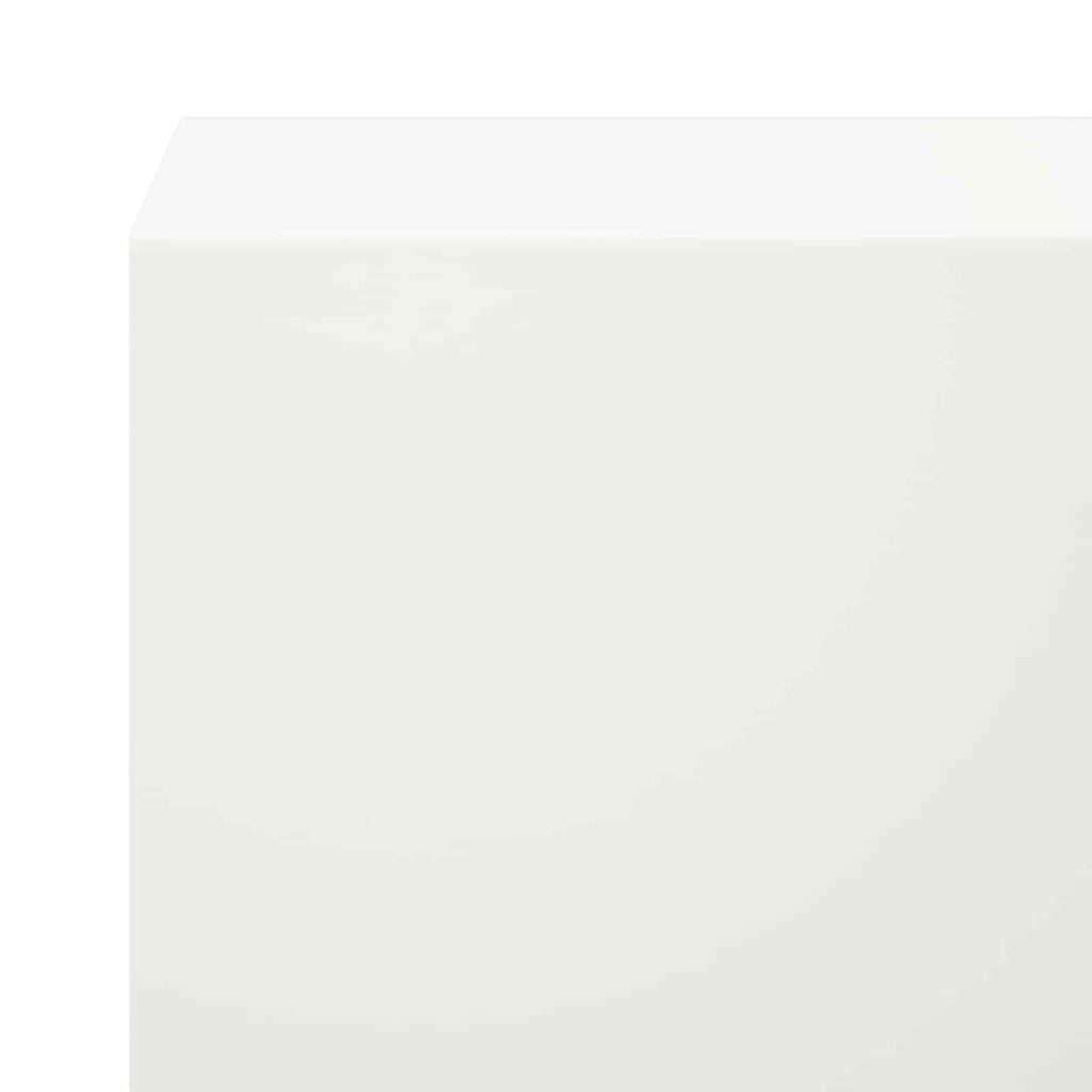 vidaXL Profil nakładkowy ogrodowy 10 szt. 100 x 5 x 5 cm Stal Biały