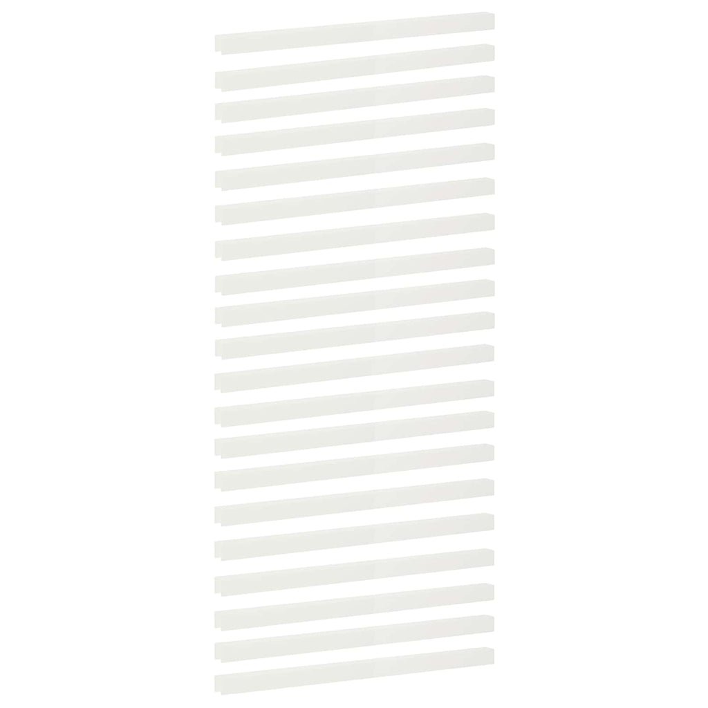 vidaXL Profil nakładkowy ogrodowy 20 szt. 100 x 5 x 5 cm Stal Biały