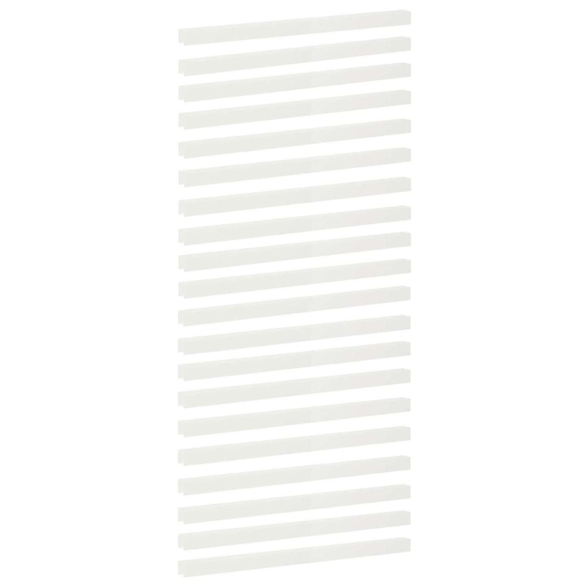 vidaXL Profil nakładkowy ogrodowy 20 szt. 100 x 5 x 5 cm Stal Biały