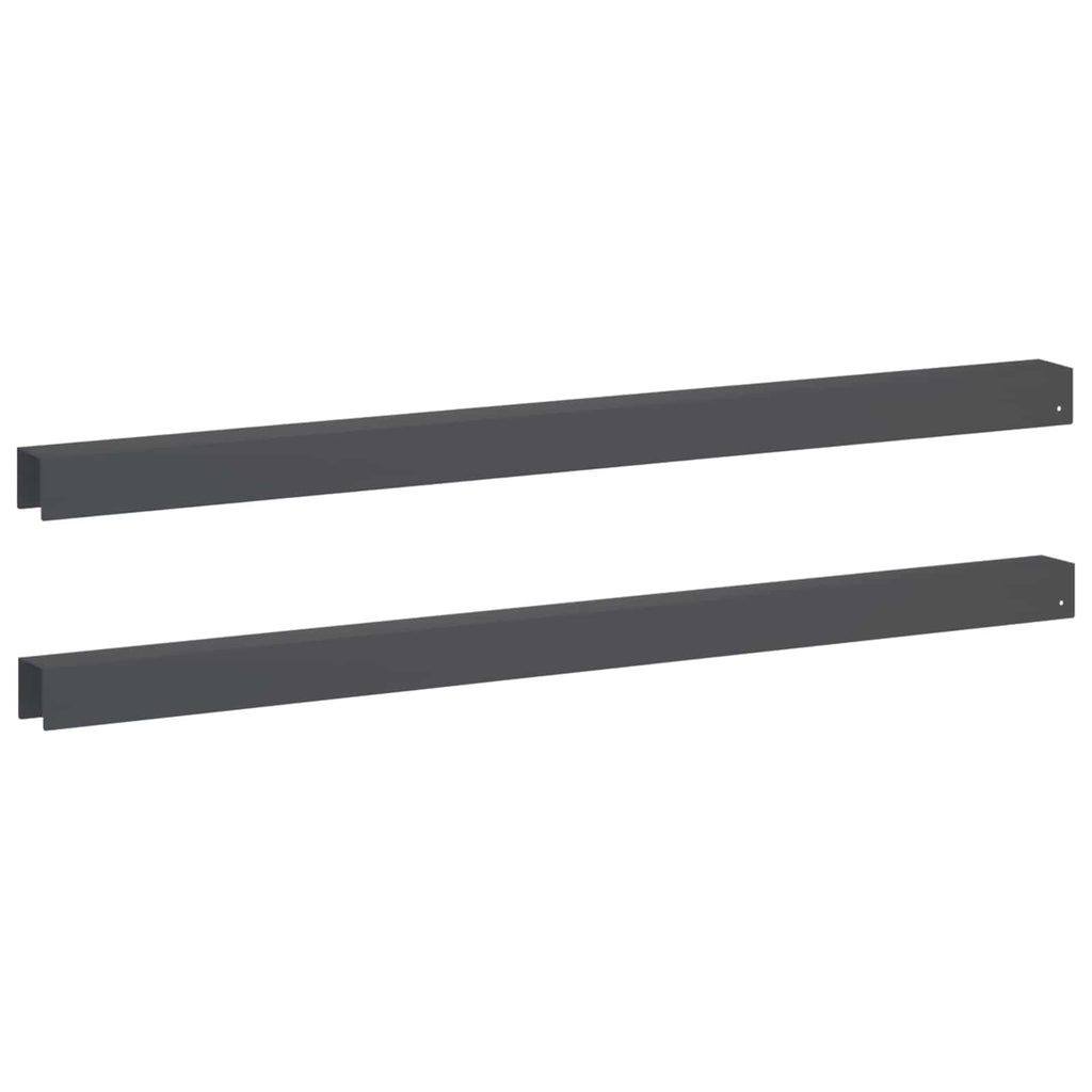 vidaXL Profil nakładkowy ogrodowy 2 szt. 100 x 5 x 5 cm Stal